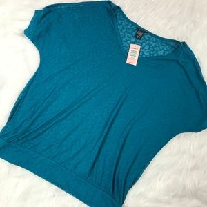 NWT Torrid womens size 1 sheer blouse stretchy